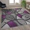 Flash Furniture Purple 8' x 10' Abstract Design Accent Area Rug ACD-RGTRZ860-810-PU-GG - alternate 2